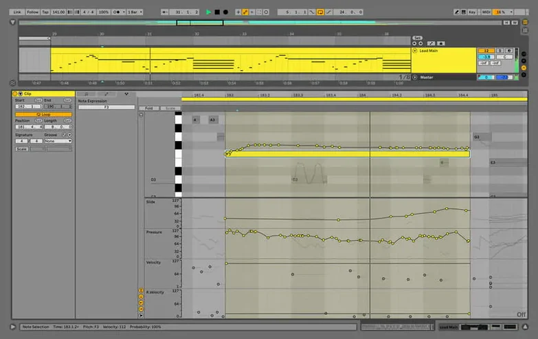 Ableton Live: view #3 Ableton Live layout 3