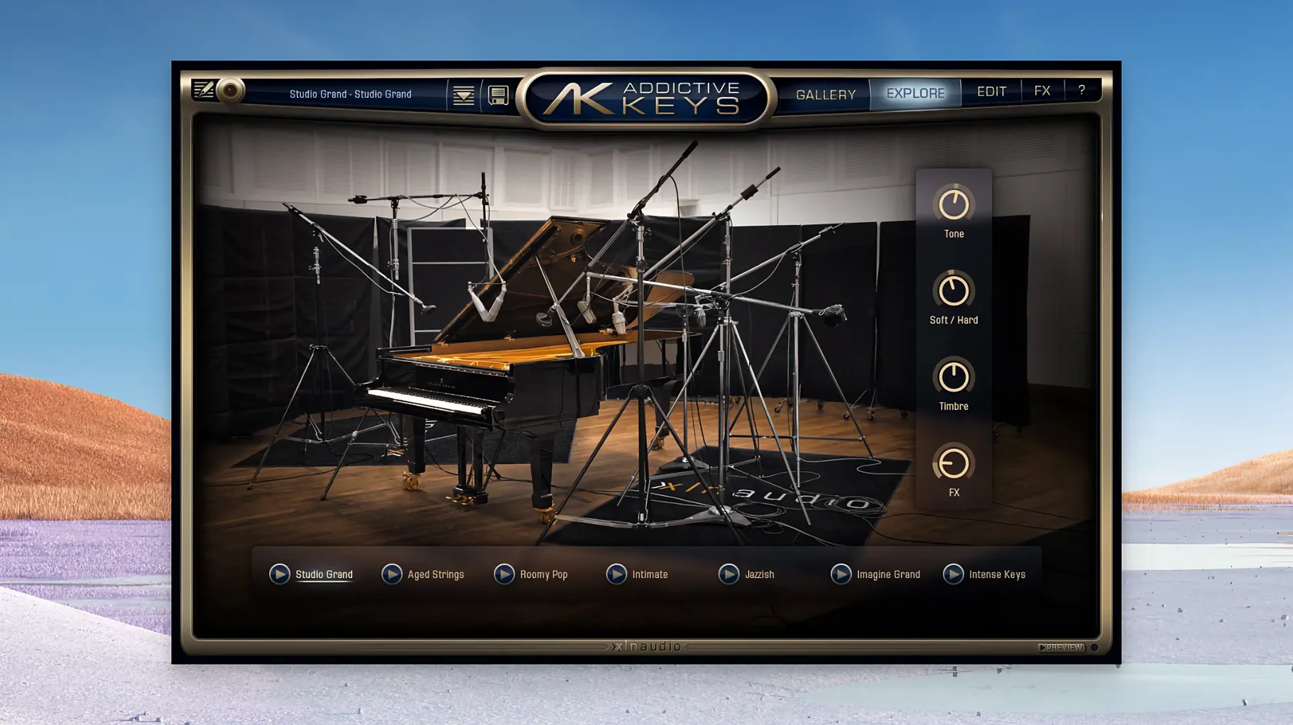 Addictive Keys: view #2 Addictive Keys layout 2