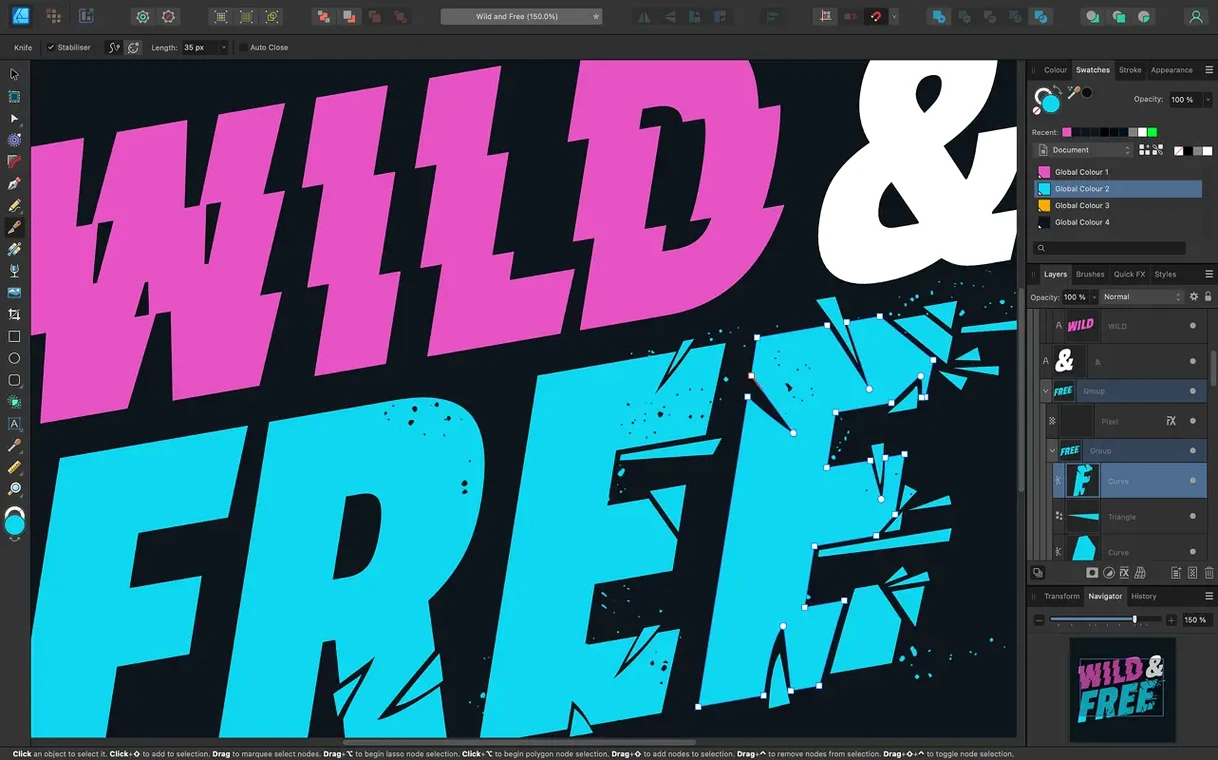 View 1 of 4: Affinity Designer affinity crack mac — welcome screen