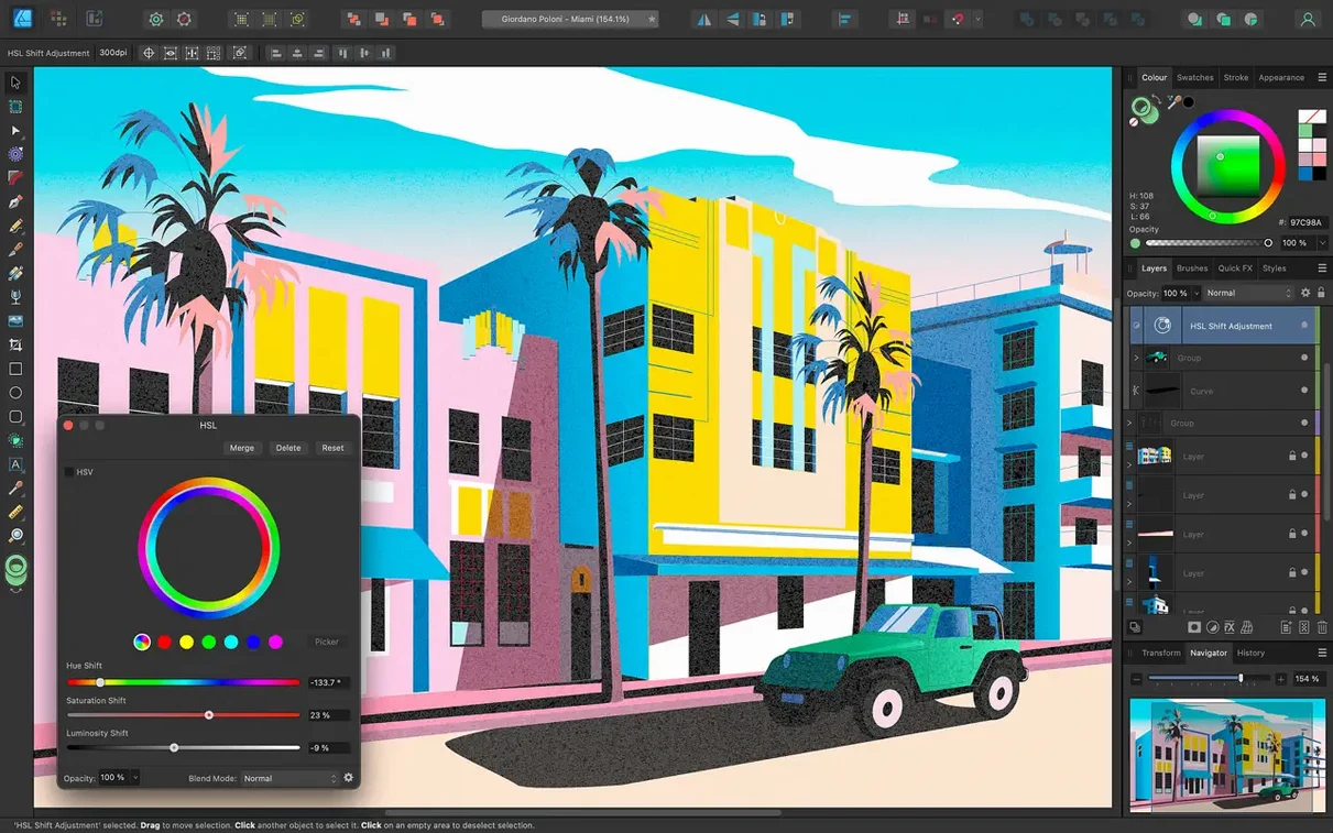View 3 of 4: Affinity Designer Affinity Designer panel 3