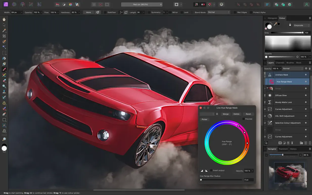 Affinity Photo: view #1 affinity photo download mac: overview screen