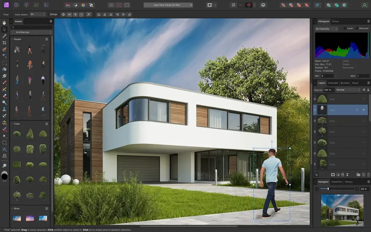 Affinity Photo: view #4 Affinity Photo layout 4