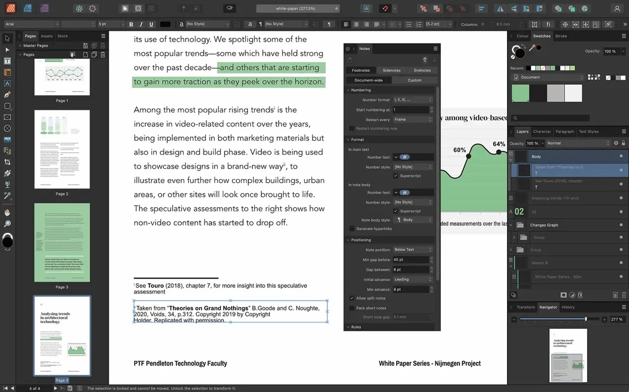 View 3 of 4: Affinity Publisher Affinity Publisher panel 3