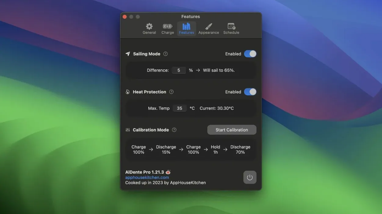 AlDente: view #1 aldente pro free: overview screen