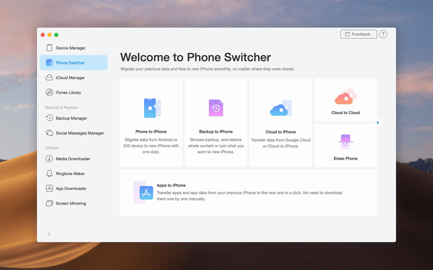 AnyTrans for iOS: view #3 AnyTrans for iOS layout 3