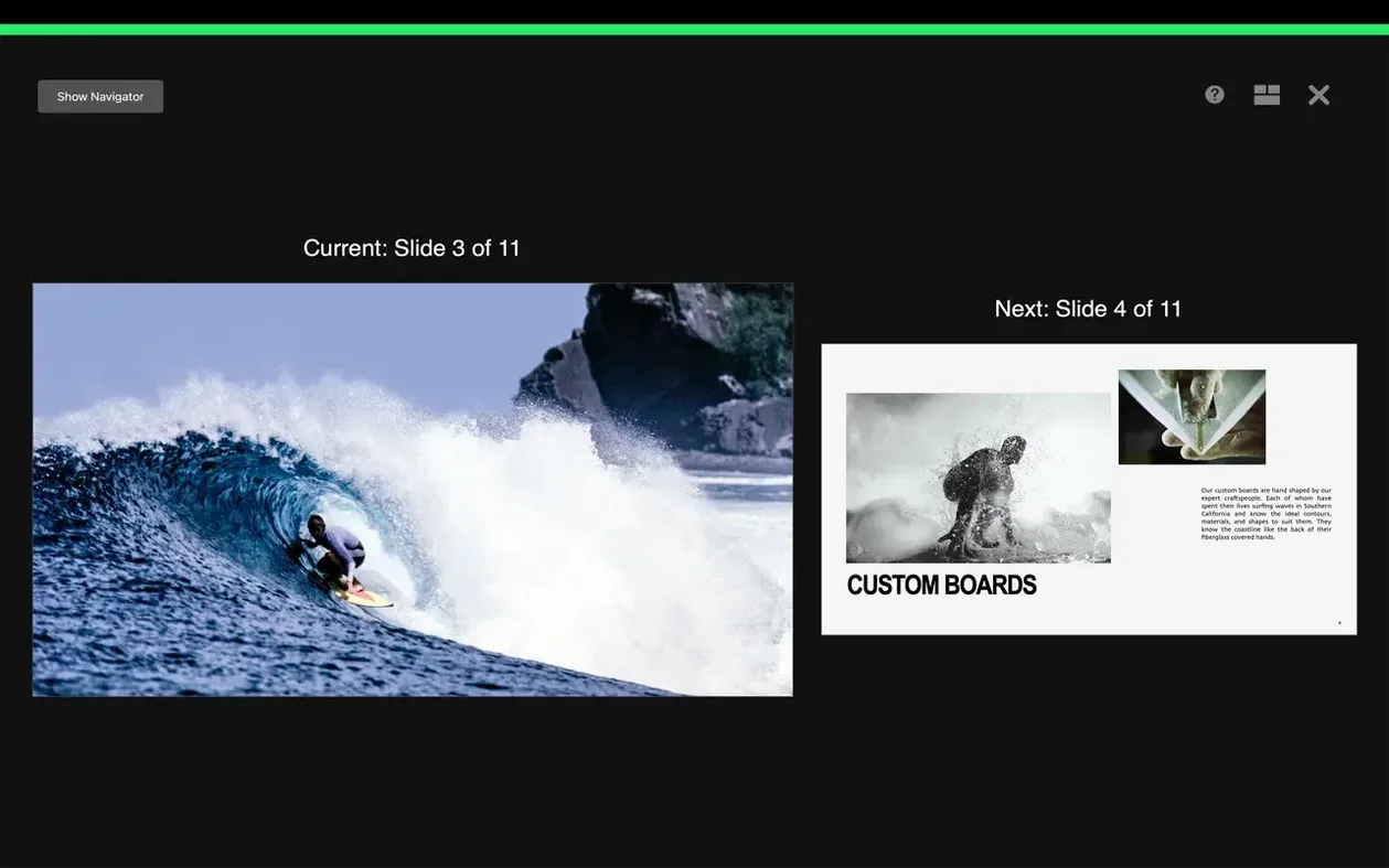 Apple Keynote: view #8 Apple Keynote layout 8