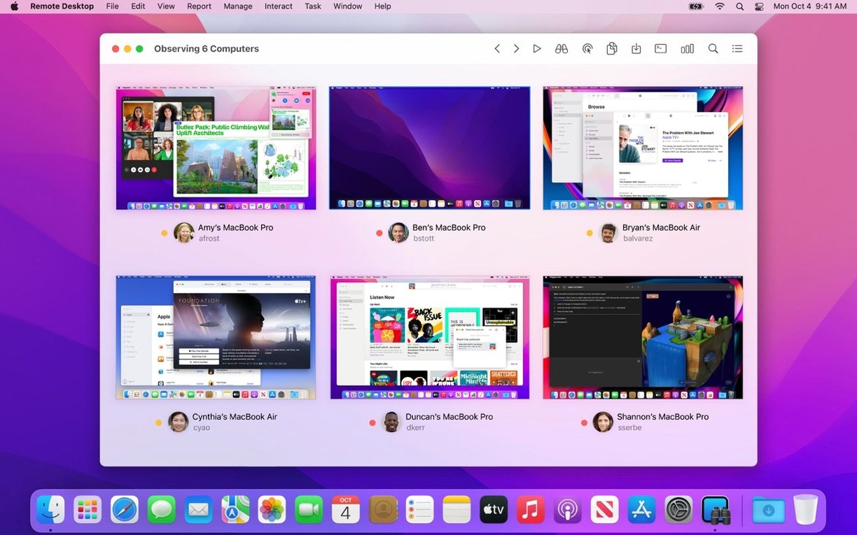 Apple Remote Desktop: view #1 apple remote desktop 3.10 — welcome screen