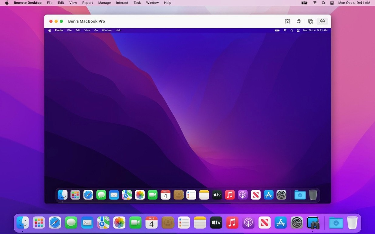 Apple Remote Desktop: view #2 Apple Remote Desktop layout 2
