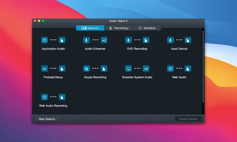 View 4 of 4: Audio Hijack Audio Hijack panel 4