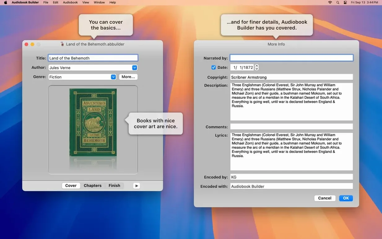 Audiobook Builder: view #4 Audiobook Builder layout 4