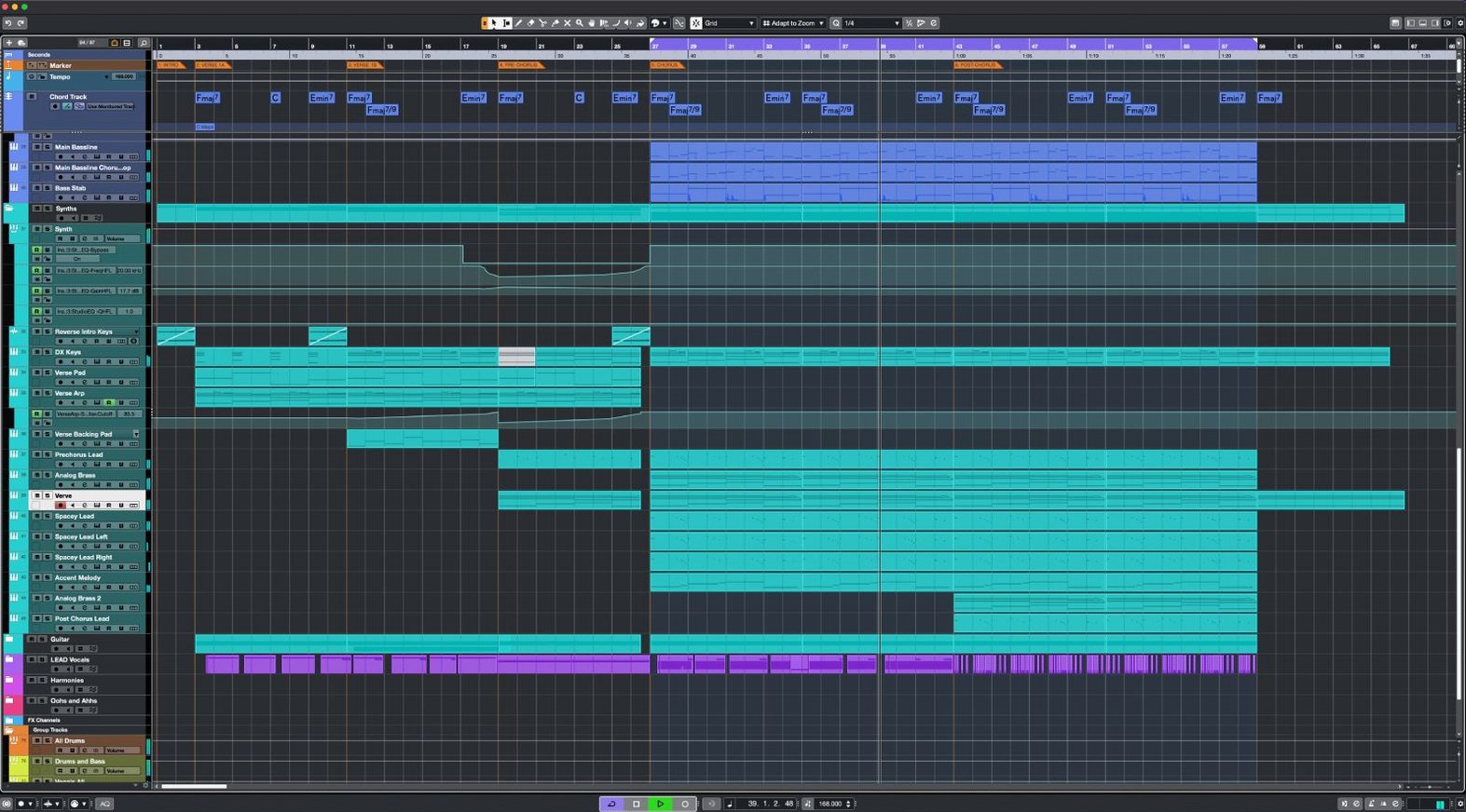 Cubase: view #2 Cubase layout 2