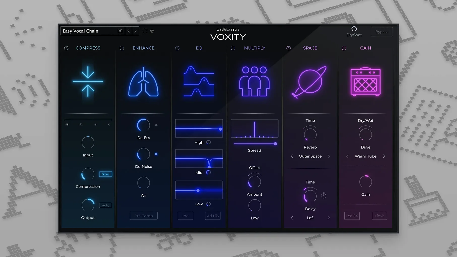 View 1 of 1: Cymatics VOXITY voxity plugin crack: overview screen