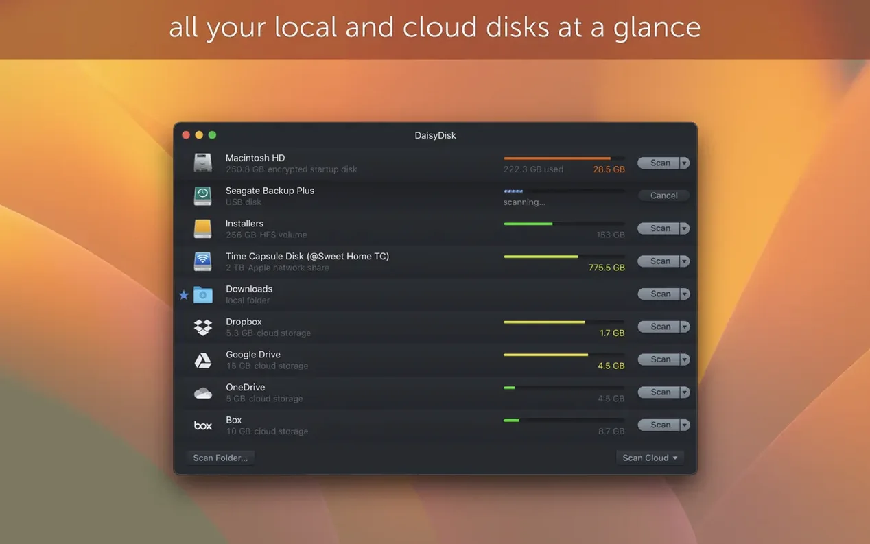 View 2 of 3: DaisyDisk DaisyDisk panel 2
