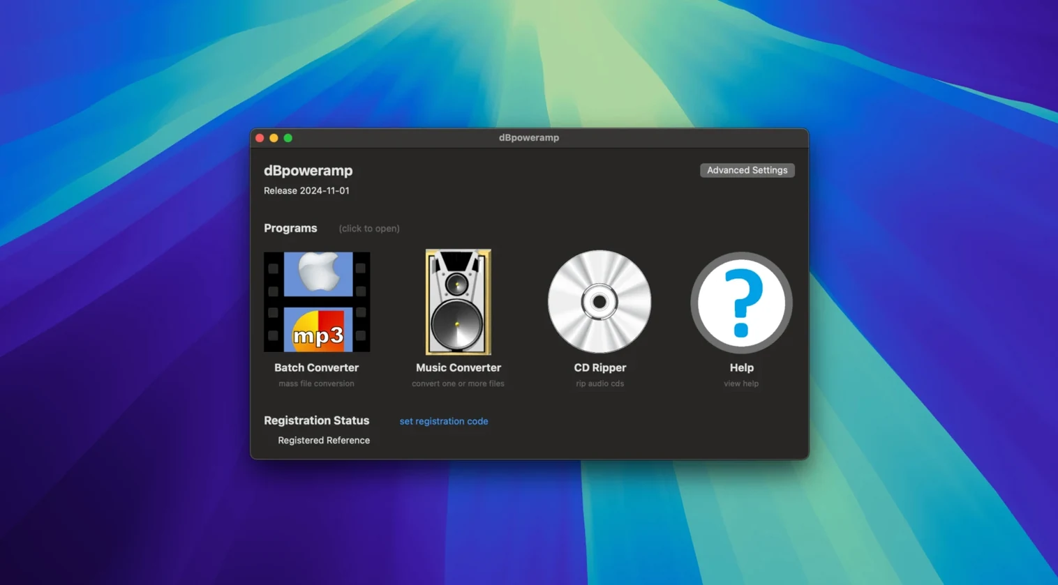 View 1 of 2: dBpoweramp Music Converter dbpoweramp cracked — welcome screen