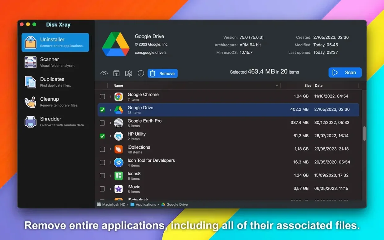 View 1 of 5: Disk Xray download disk xray for mac: overview screen