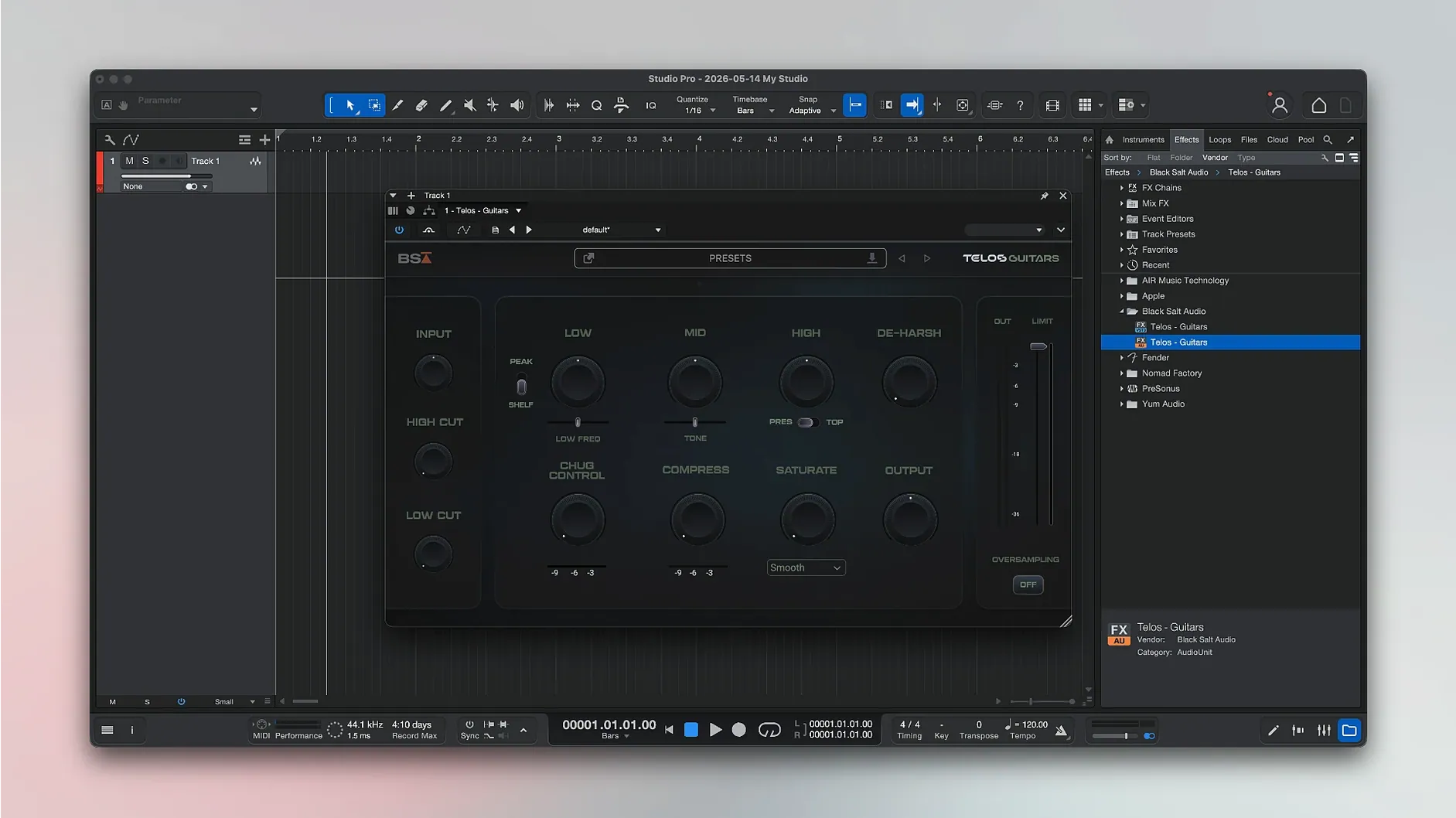 View 4 of 4: Fender Studio Pro Fender Studio Pro panel 4