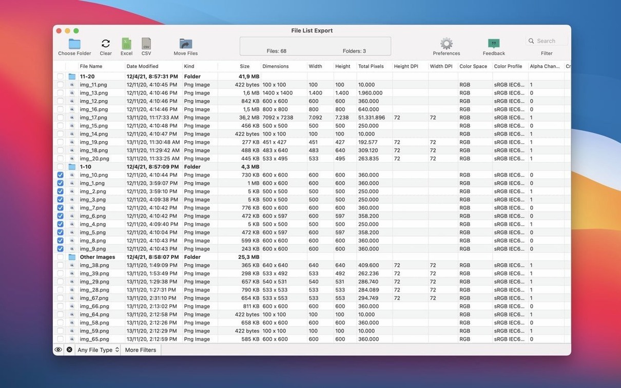 File List Export: view #1 download file list export for mac — welcome screen