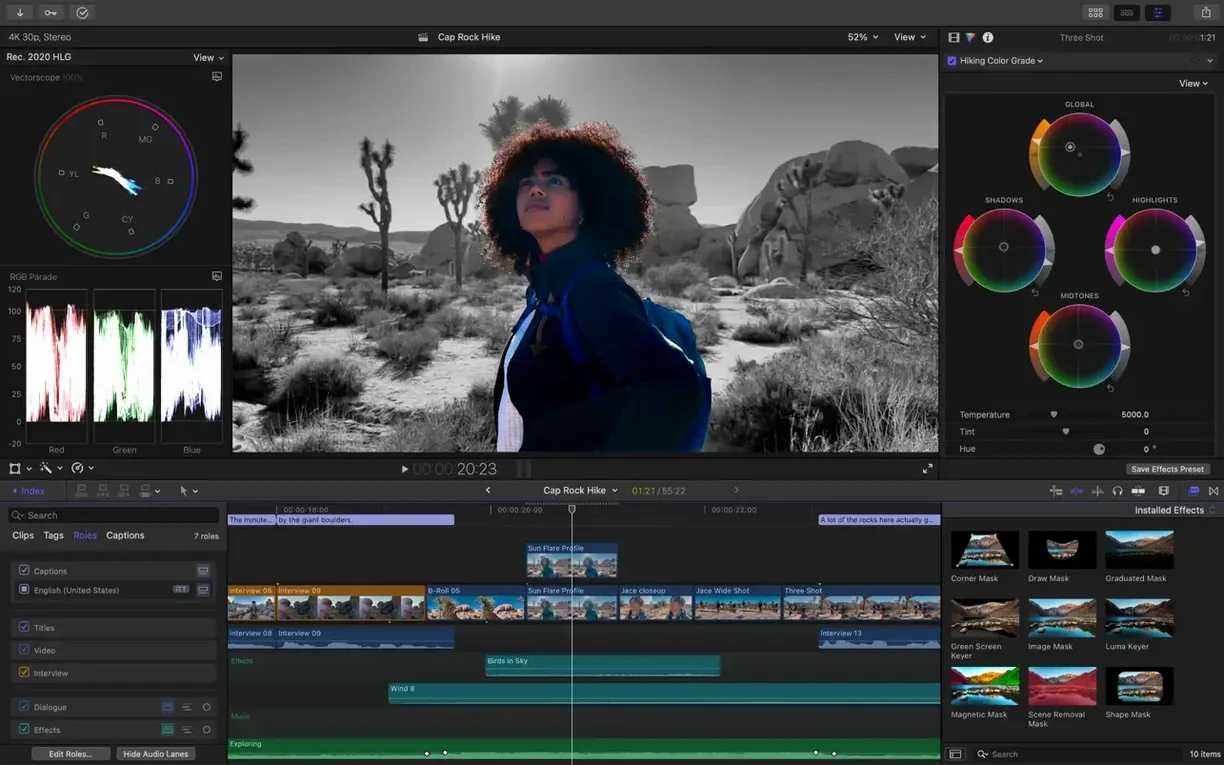 View 6 of 7: Final Cut Pro Final Cut Pro panel 6