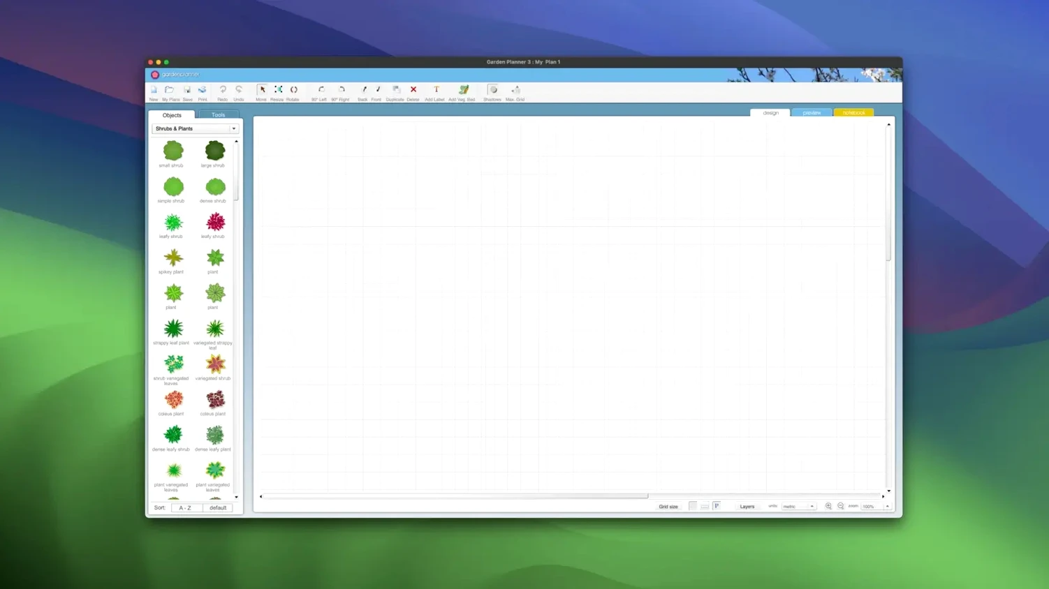 Garden Planner: view #1 planner 5d mac free — welcome screen