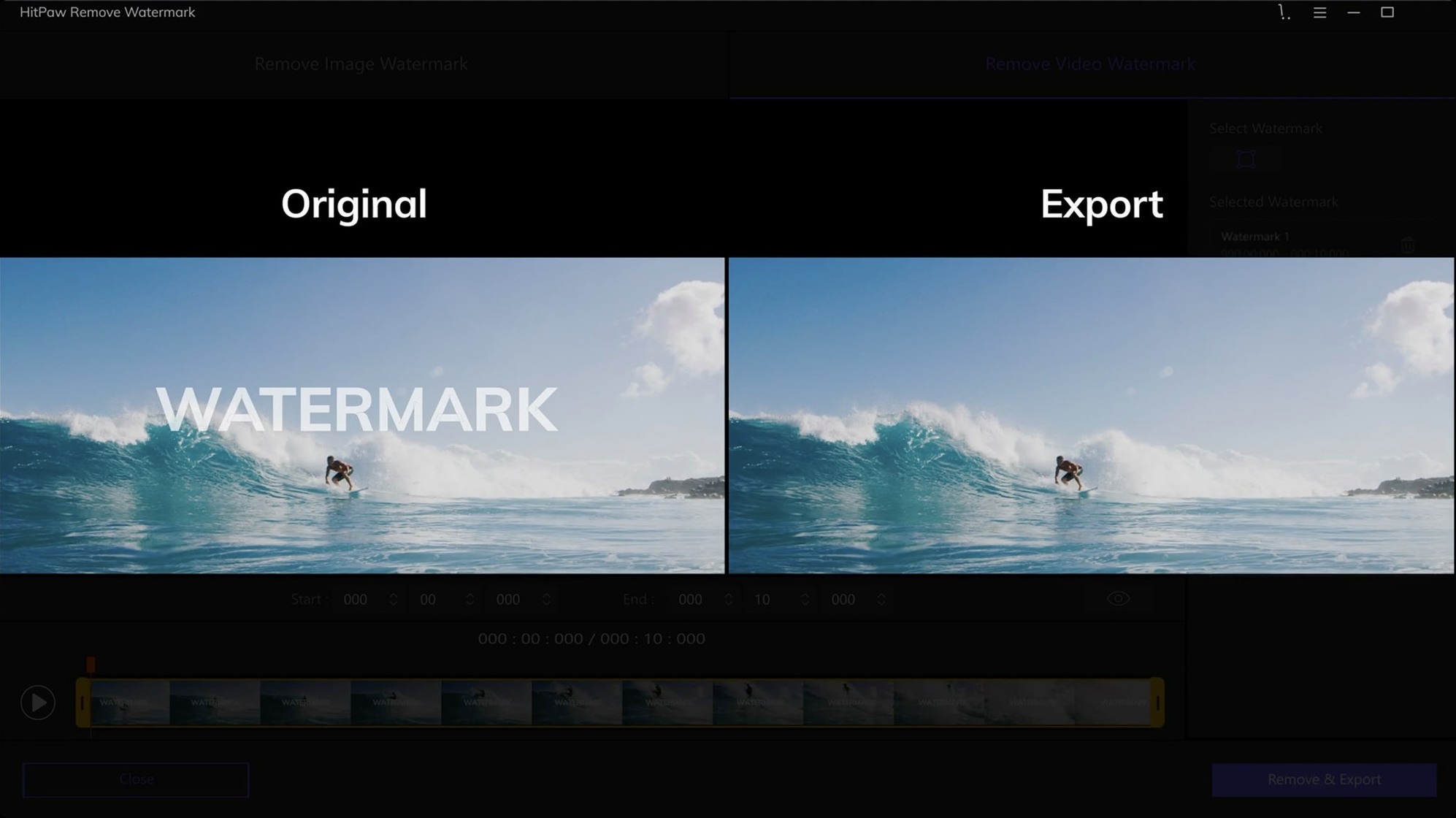 HitPaw Watermark Remover: view #3 HitPaw Watermark Remover layout 3