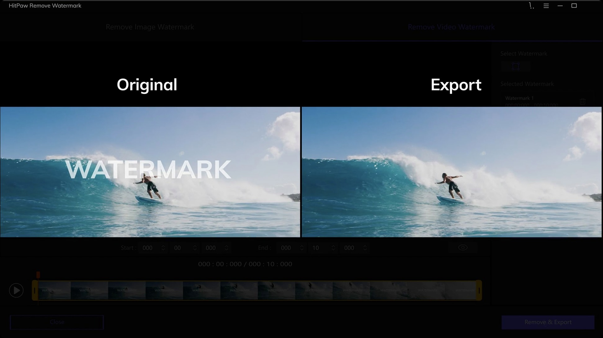 HitPaw Watermark Remover: view #4 HitPaw Watermark Remover layout 4