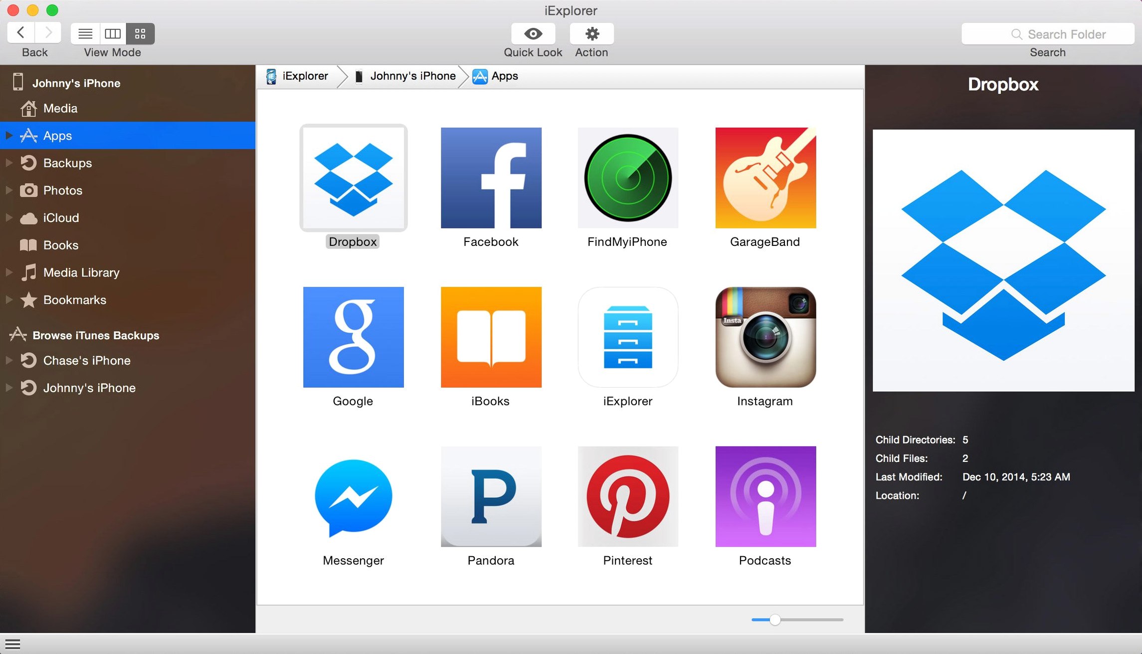 iExplorer: view #1 iexplorer full — welcome screen