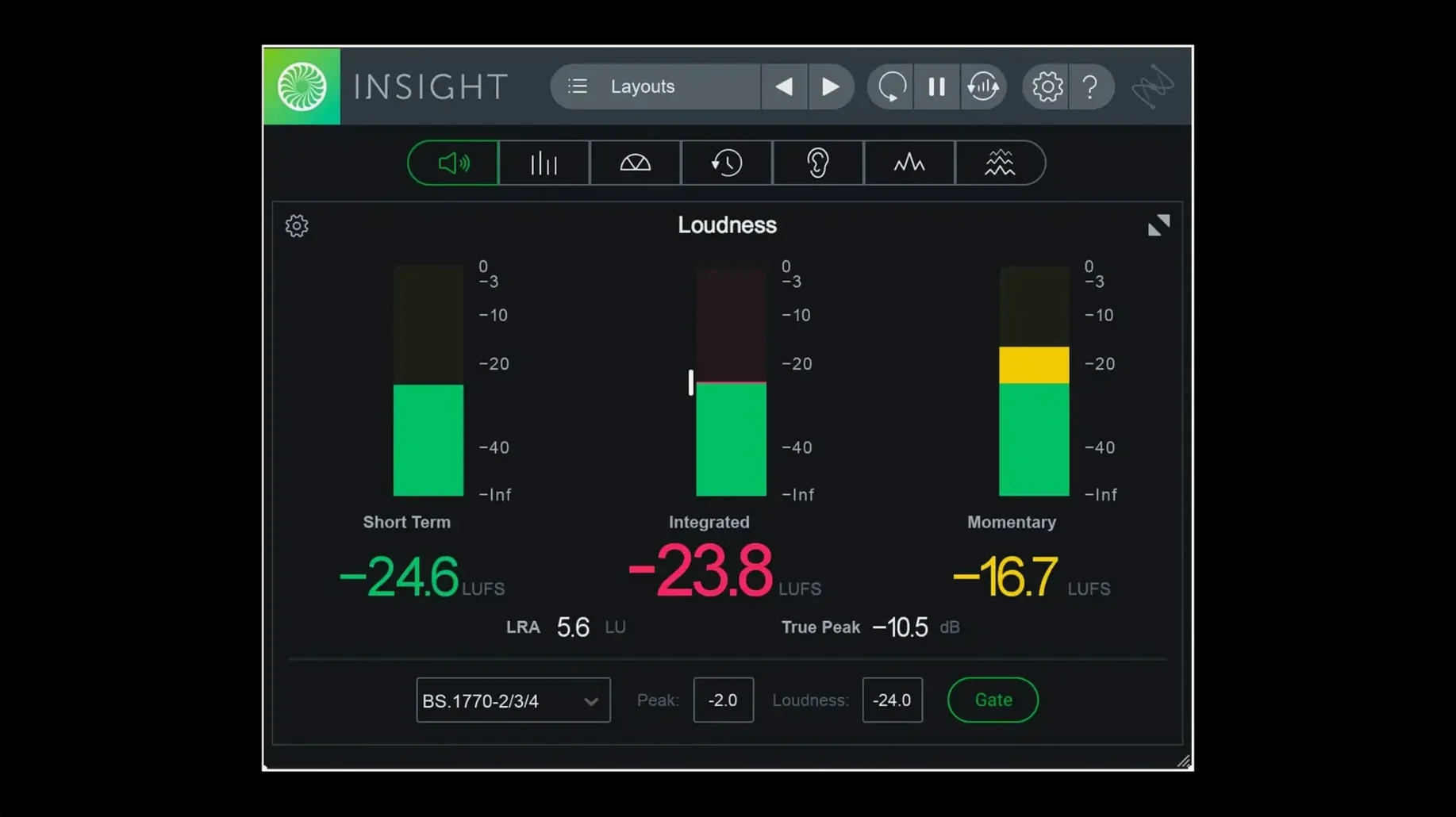 iZotope Insight: view #1 izotope insight crack: overview screen