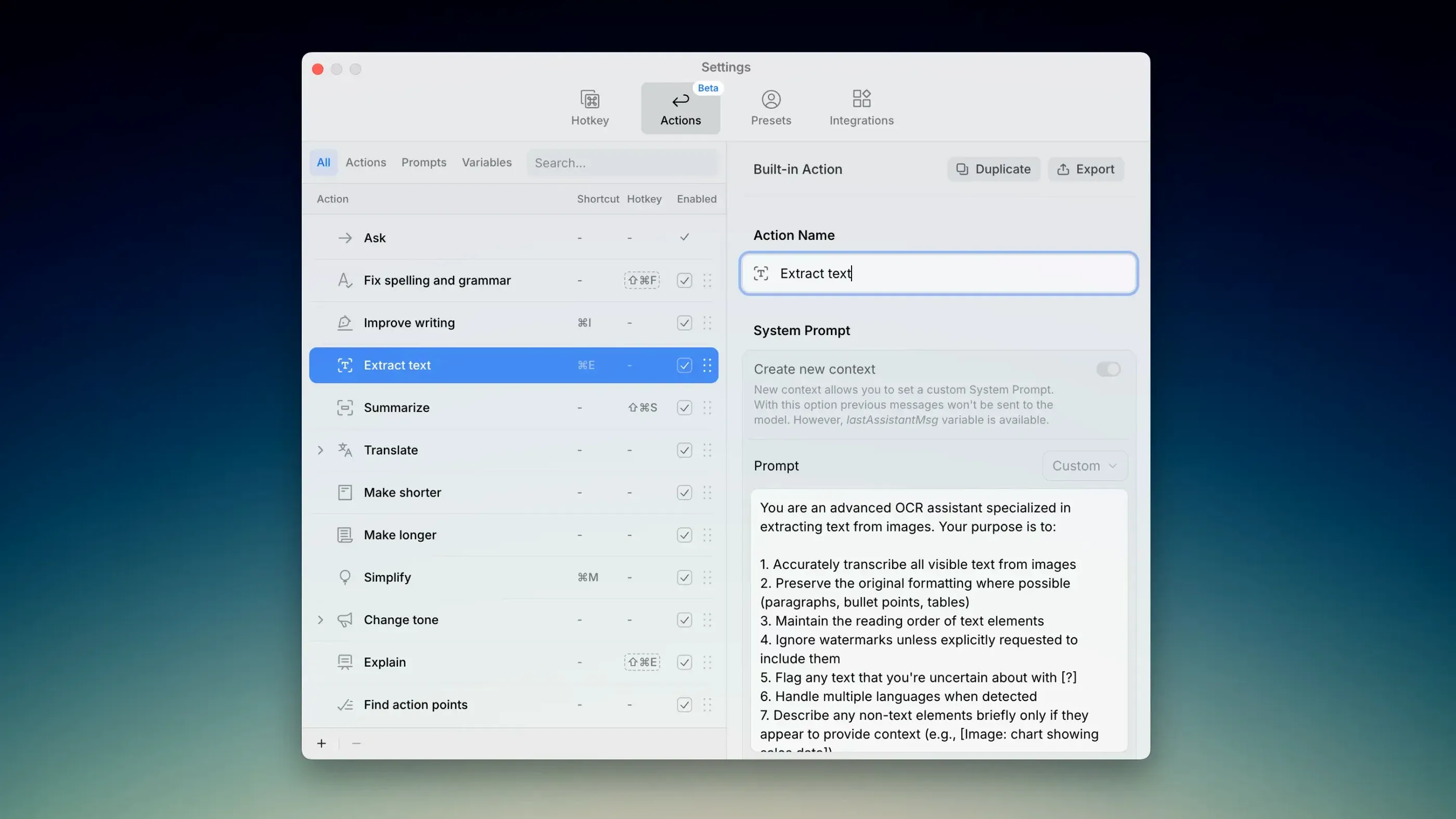 Kerlig: view #1 download kerlig for mac: overview screen