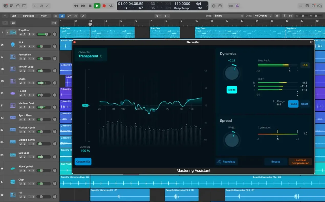 View 5 of 8: Logic Pro Logic Pro panel 5