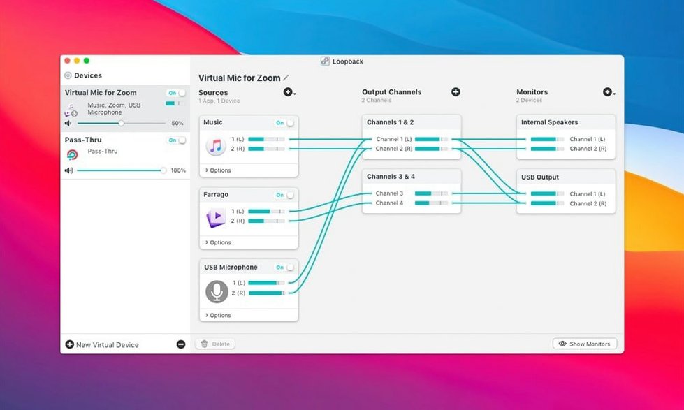 View 1 of 4: Loopback loopback download mac — welcome screen