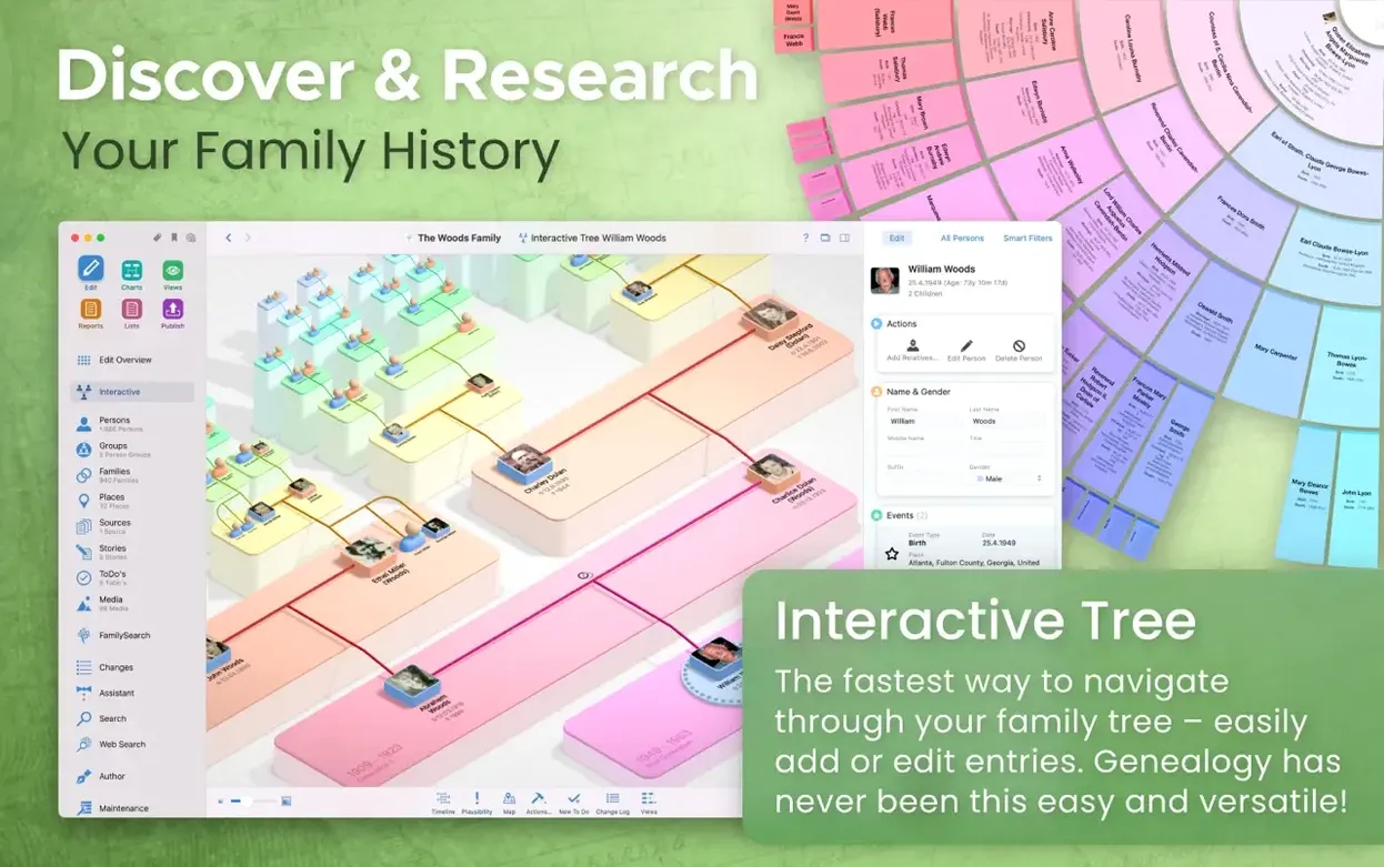 View 1 of 4: MacFamilyTree macfamilytree torrent — welcome screen