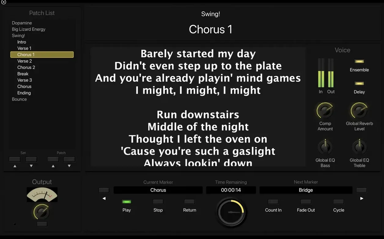 MainStage: view #3 MainStage layout 3