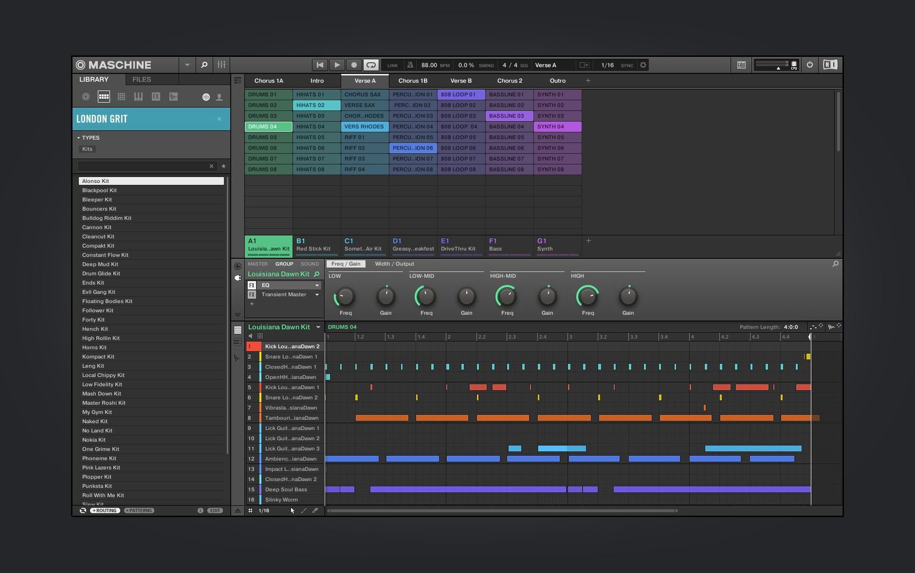 Maschine: view #1 native instruments maschine torrent: overview screen