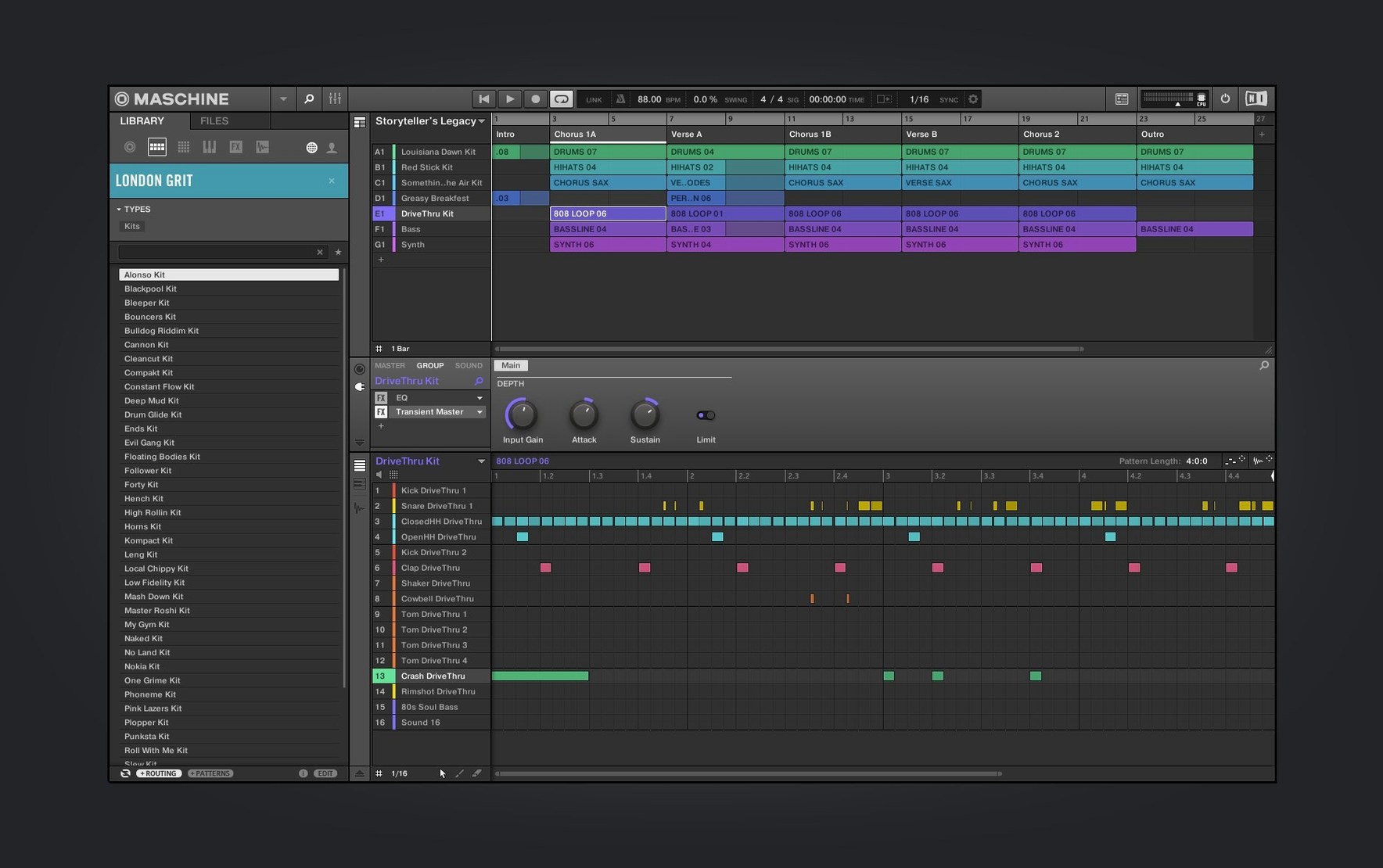 Maschine: view #2 Maschine layout 2
