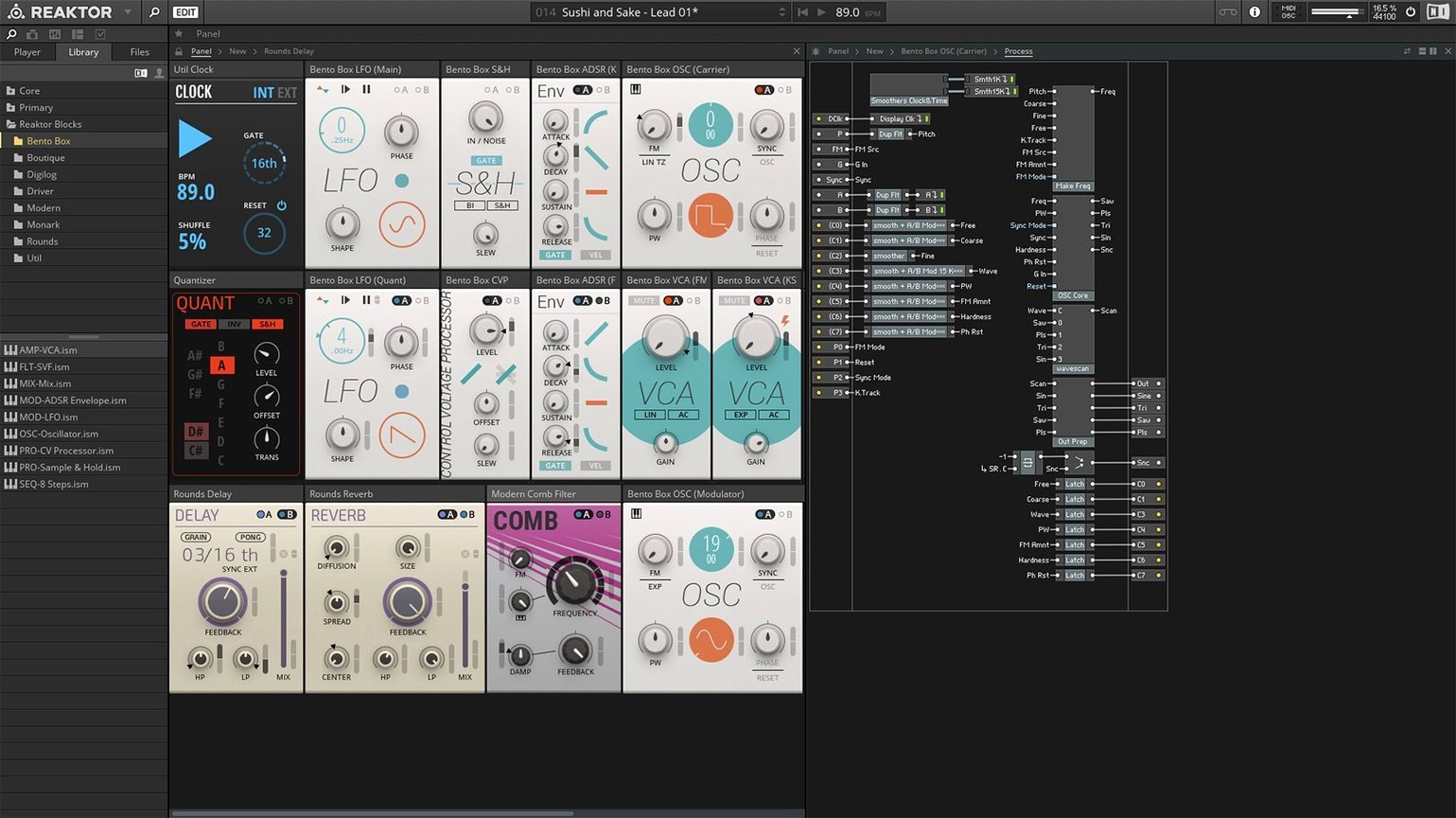 Native Instruments Reaktor: view #3 Native Instruments Reaktor layout 3