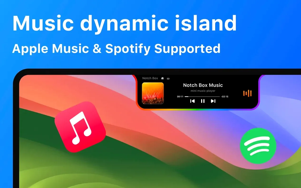 View 1 of 3: NotchBox download notchbox for mac — welcome screen