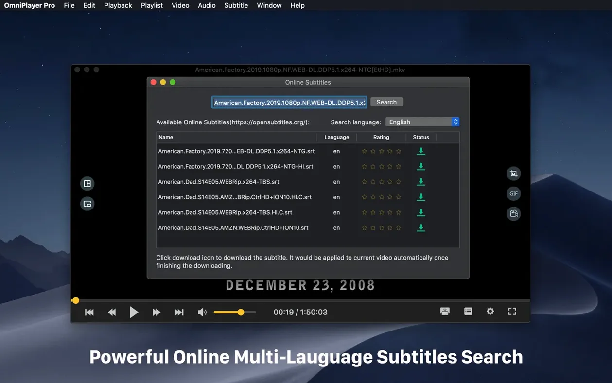 View 4 of 4: OmniPlayer: MKV Video Player Pro OmniPlayer: MKV Video Player Pro panel 4