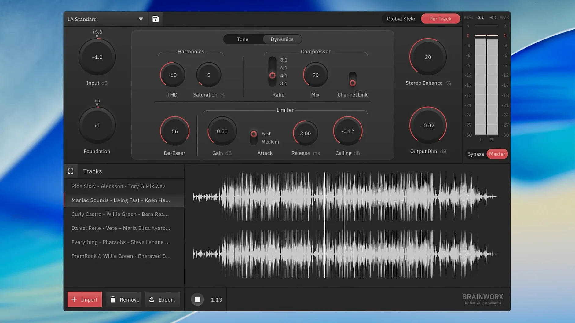 View 1 of 2: Plugin Alliance Brainworx bx_mastering studio 821 sound mastering — welcome screen