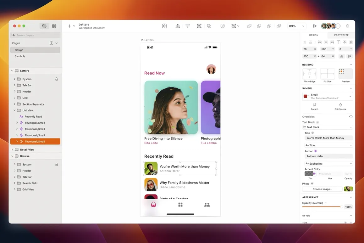Sketch: view #1 sketch: overview screen