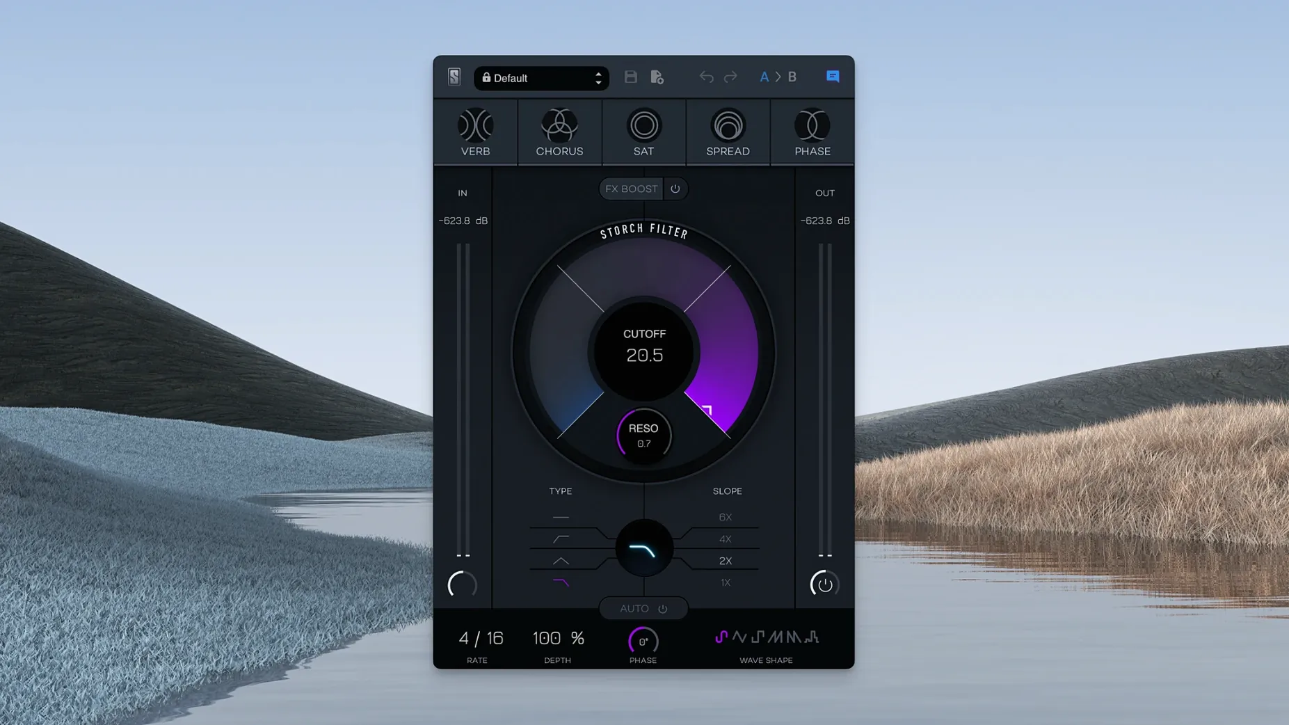 View 1 of 1: Slate Digital Storch Filter filter — welcome screen