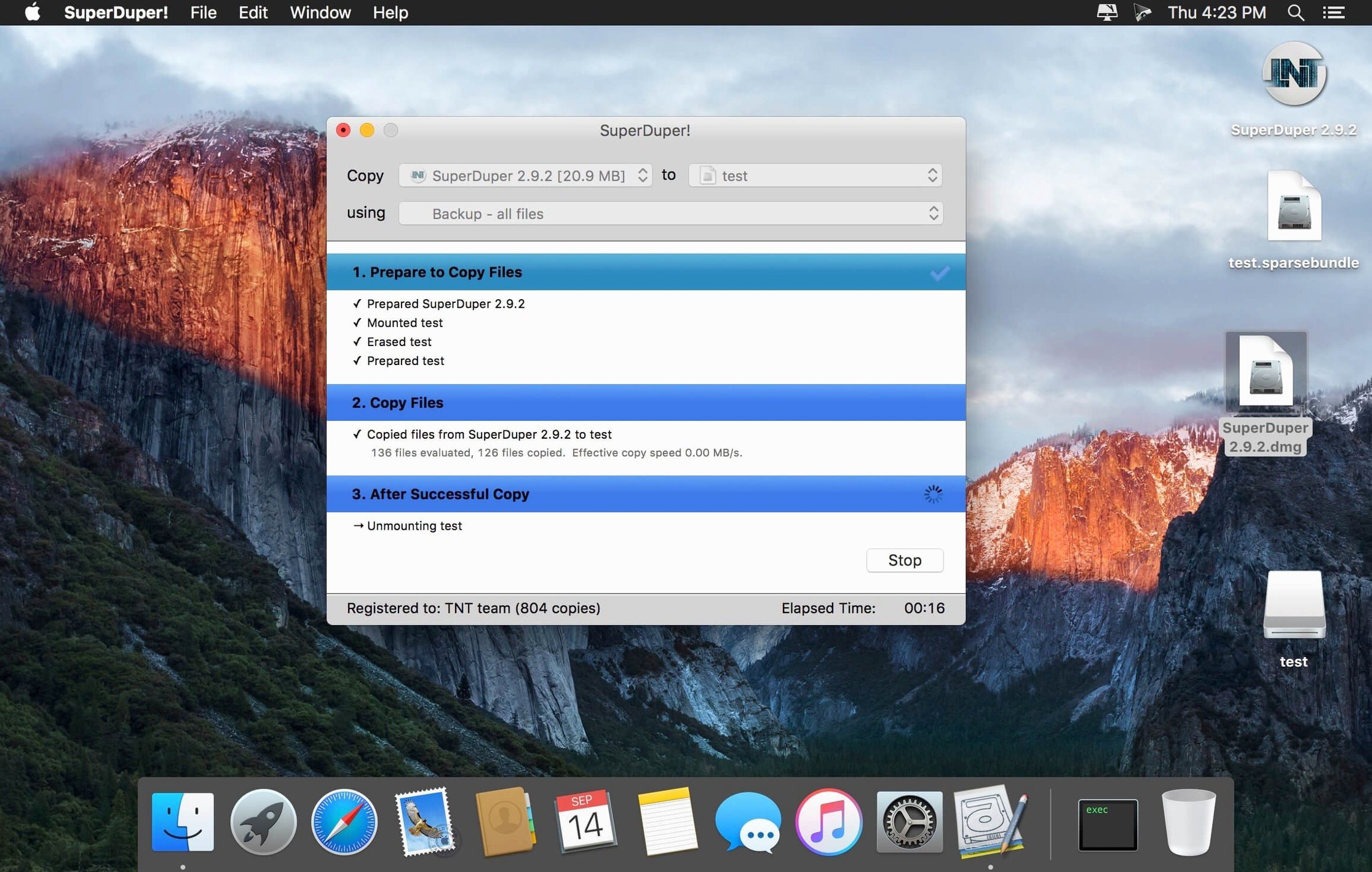 View 1 of 3: SuperDuper! superduper 4 mac — welcome screen