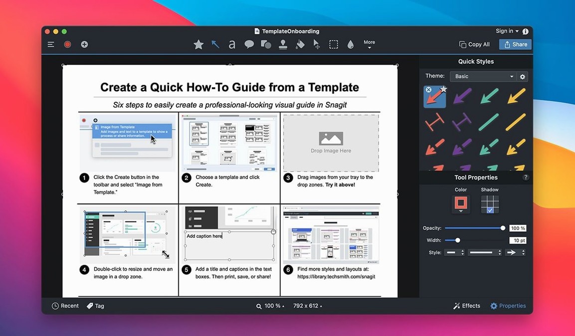 TechSmith Snagit: view #2 TechSmith Snagit layout 2