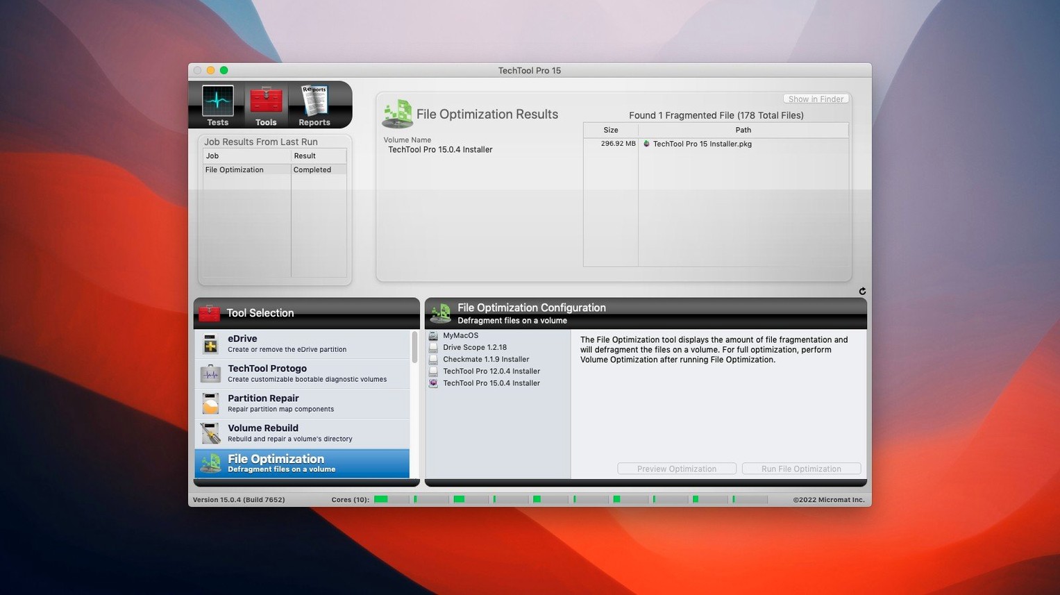 View 4 of 4: Techtool Pro Techtool Pro panel 4