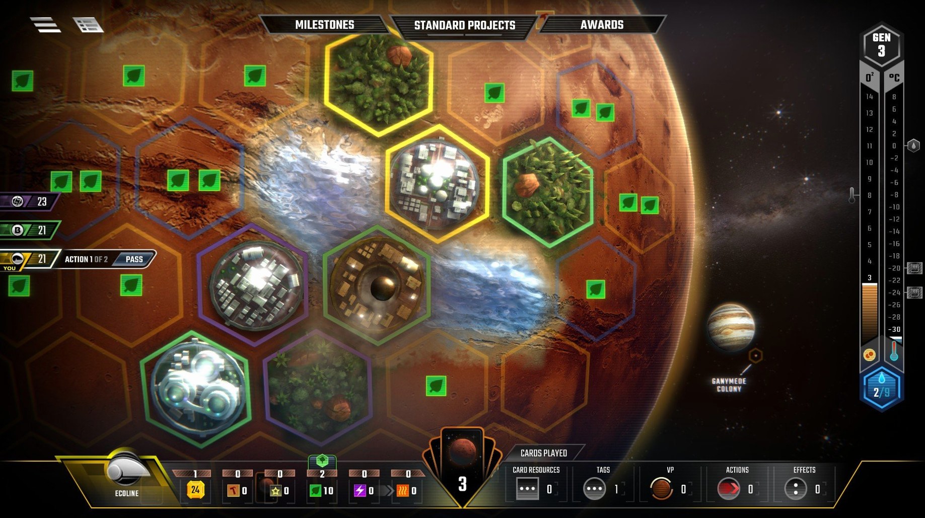 View 1 of 4: Terraforming Mars terraforming mars mac full version: overview screen