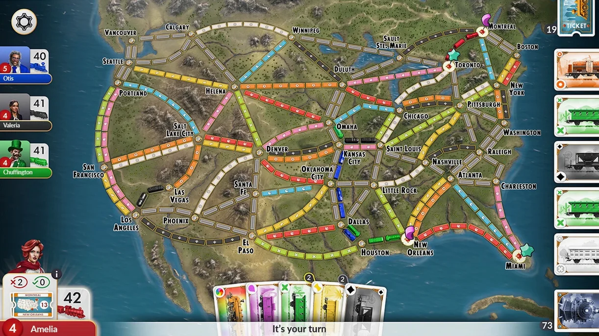 View 1 of 4: Ticket to Ride ticket to ride for mac free download: overview screen