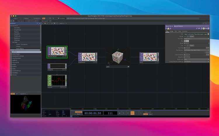 View 2 of 4: TouchDesigner TouchDesigner panel 2