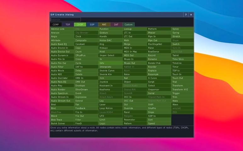 View 4 of 4: TouchDesigner TouchDesigner panel 4