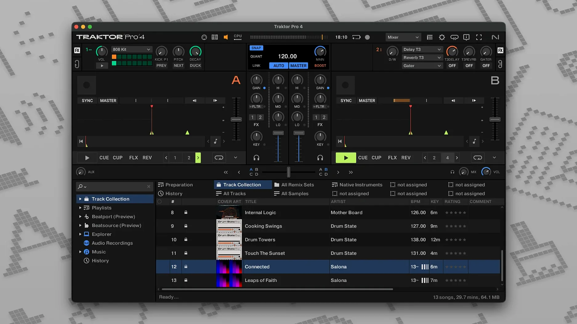 Traktor Pro: view #3 Traktor Pro layout 3