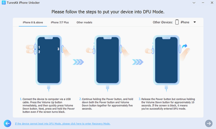 View 2 of 4: TunesKit iPhone Unlocker TunesKit iPhone Unlocker panel 2
