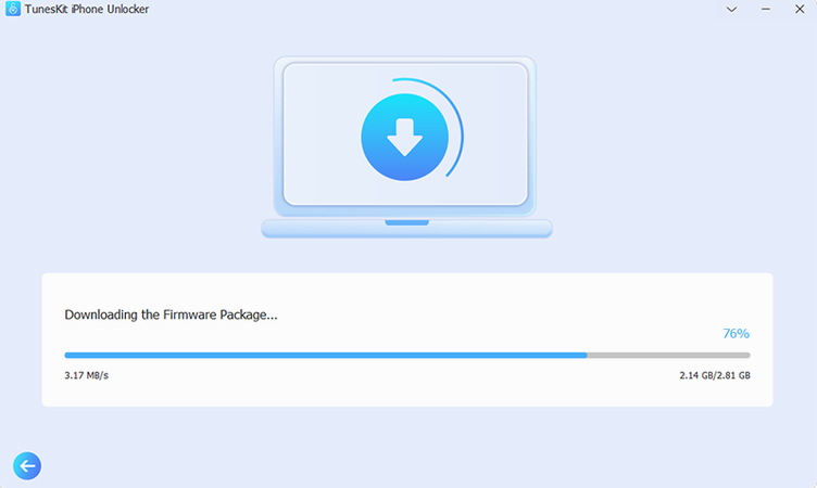 View 3 of 4: TunesKit iPhone Unlocker TunesKit iPhone Unlocker panel 3